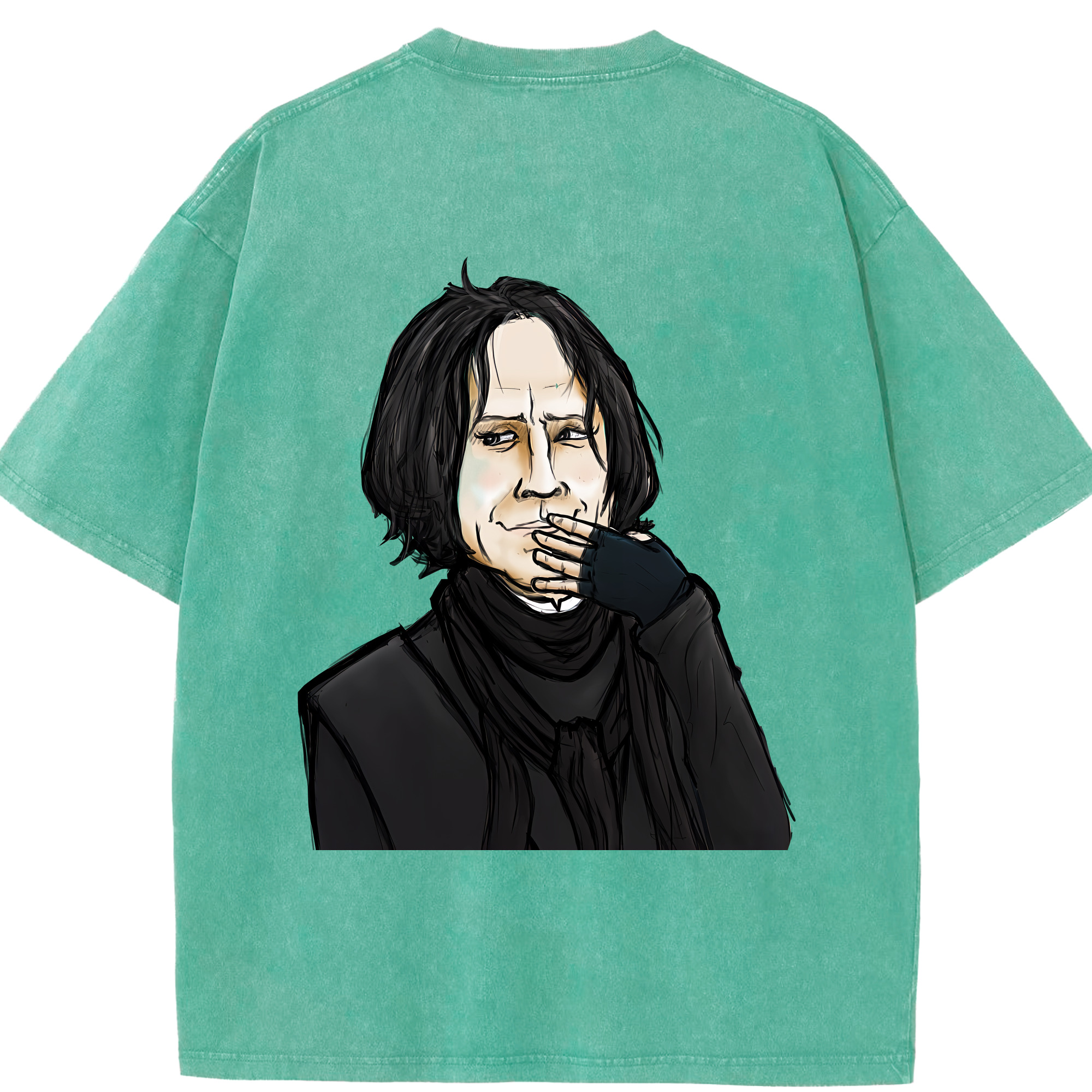 （画像用） Harry Potter ハリー・ポッターシリーズ 綿100% ヴィンテージ風 半袖Tシャツ（背面プリント）
